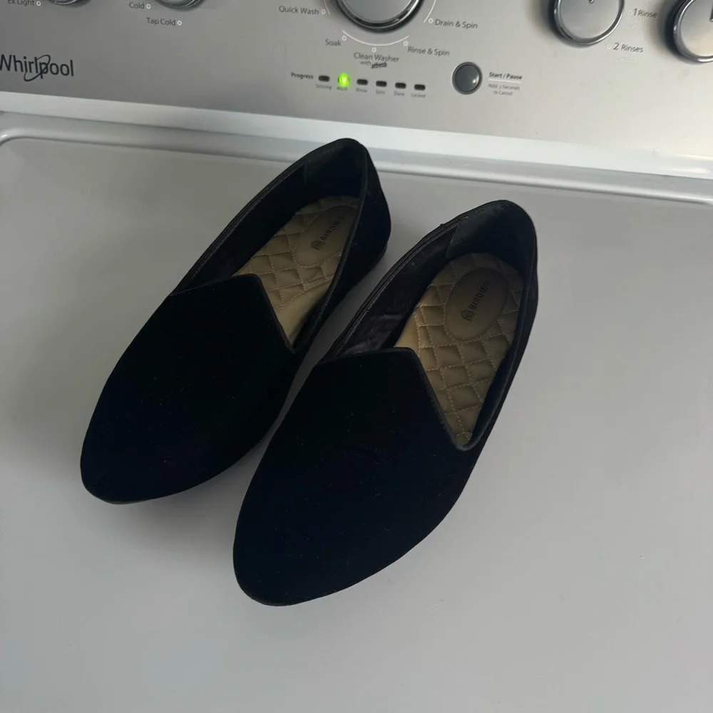 Birdies The Starling in Black Velvet Loafer - Picture 1 of 16